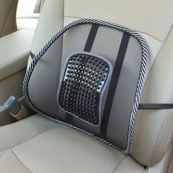 

Car Seat Backrest Support Waist Pillow Summer Breathable Net Ice Massage Waist Cushion Office Seat Automobile Cushion Support