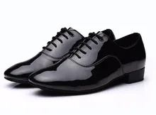 HXYOO 2017 New Model Black Men Latin Dance Shoes Ballroom Shoes Salsa Tango GM111