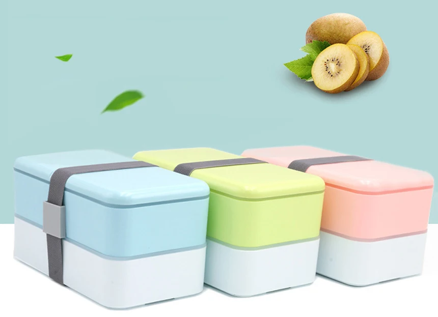 LIYIMENG 1200ml Double Layer Lunch Box Portable LunchBox For Kids Picnic Office Workers School Dinnerware Lunchbox BPA Free31