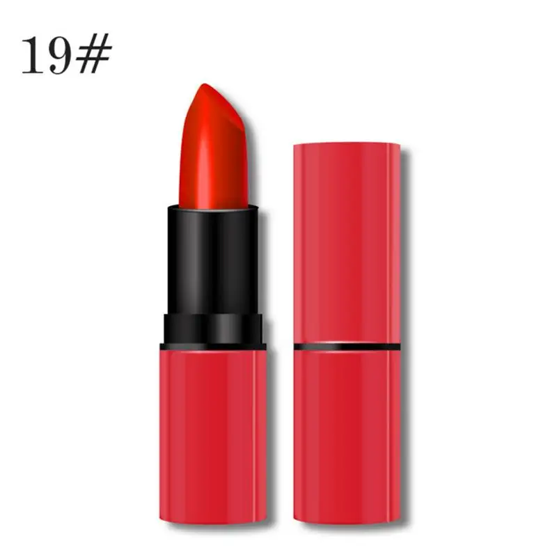 New Lipstick Matte Waterproof Velvet Lip Stick 8 Colors Sexy Red Brown Pigments Makeup Matte Lipsticks Beauty Lips - Цвет: 08