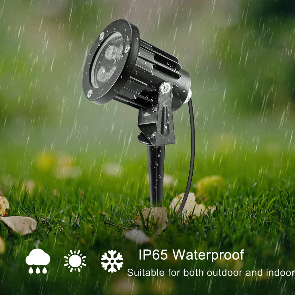 Binval RGB 6/8/12 Вт Светодиодная лампа для газона Водонепроницаемая IP65 LED садовое