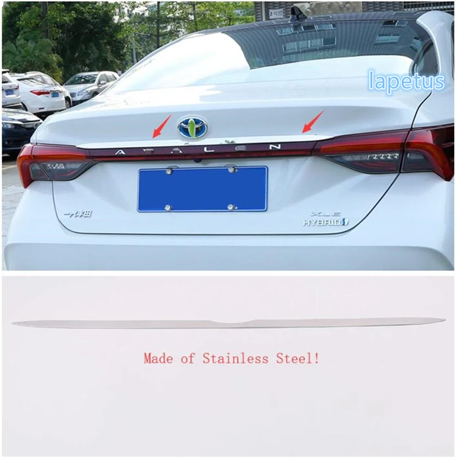 

Lapetus Tail Rear Tailgate Trunk Upper Door Strip Molding Plate Decoration Streamer Cover Trim Fit For Toyota Avalon 2019 2020