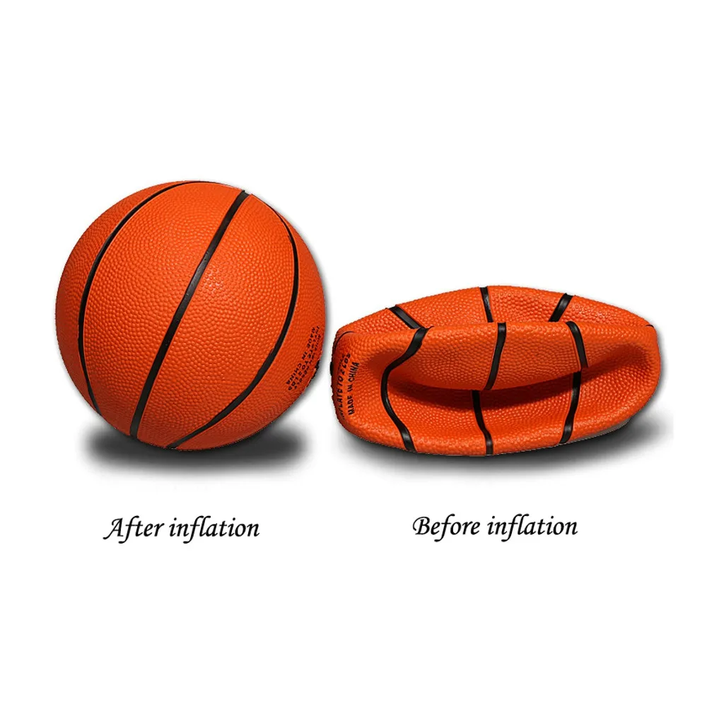 Баскетбольные спортивные аксессуары мини желтый баскетбольный резиновый тренировочный маленький размер для внутреннего мини баскетбольного баскета