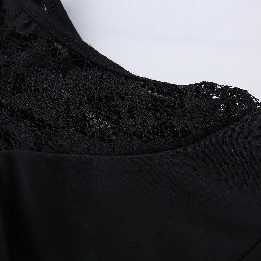 Женские сексуальные блузки с v-образным вырезом и коротким рукавом, черный женский топ с открытыми плечами, кружевные топы, плюс размер, Повседневная летняя блузка, рубашка* XSL