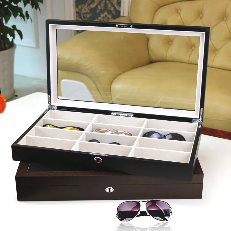 12 Sunglasses display box Glasses organizer Women sunglasses case