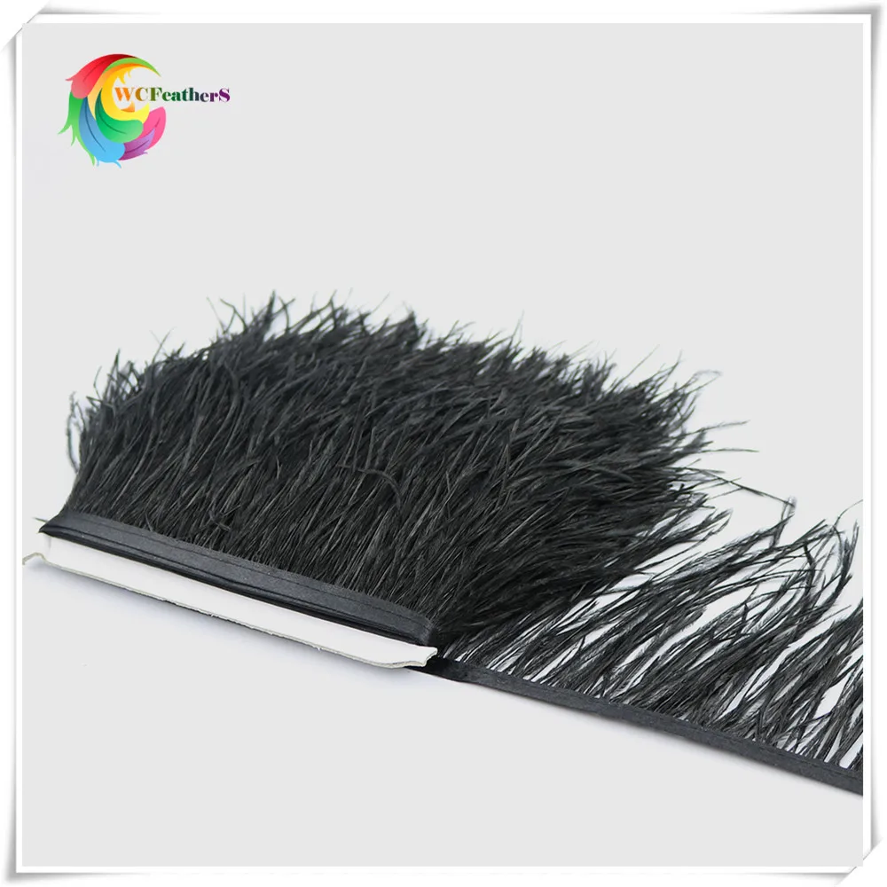 14 black ostrich feather fringe 4