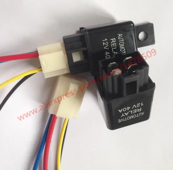 4pin 40A DC12v/24 v автомобильное реле с релейным разъемом провода для кондиционера автомобиля