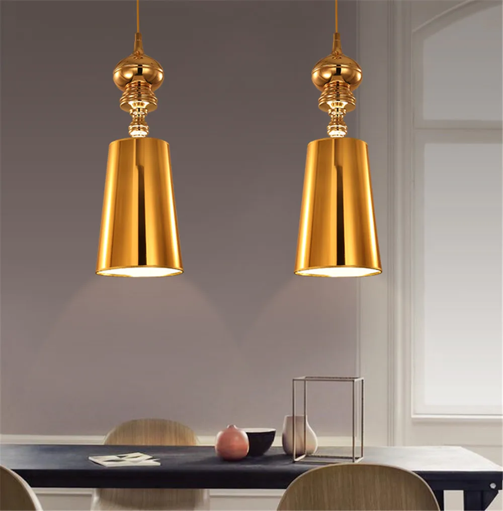 

New Modern Pendant Light Simple Style for Study Bedroom Living Room Suspension Light White Black Gold Silver Pendant Lamp B093