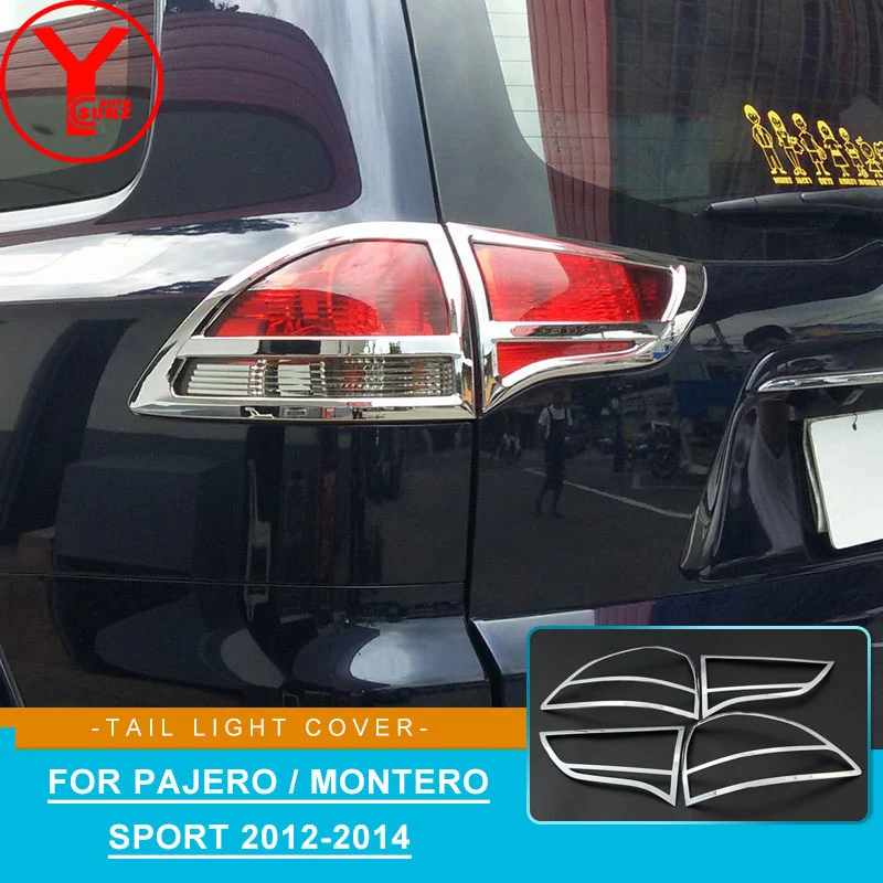chrome tail rear lights cover For mitsubishi pajero sport montero sport
