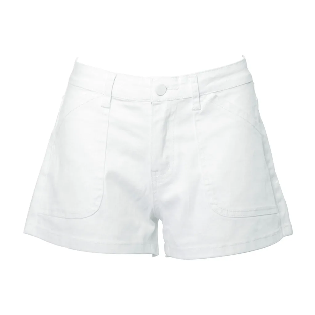 Для женщин s Шорты летние Для женщин низкая талия мыть однотонные Короткие мини джинсы Джинсовые шорты Шорты Для женщин размера плюс