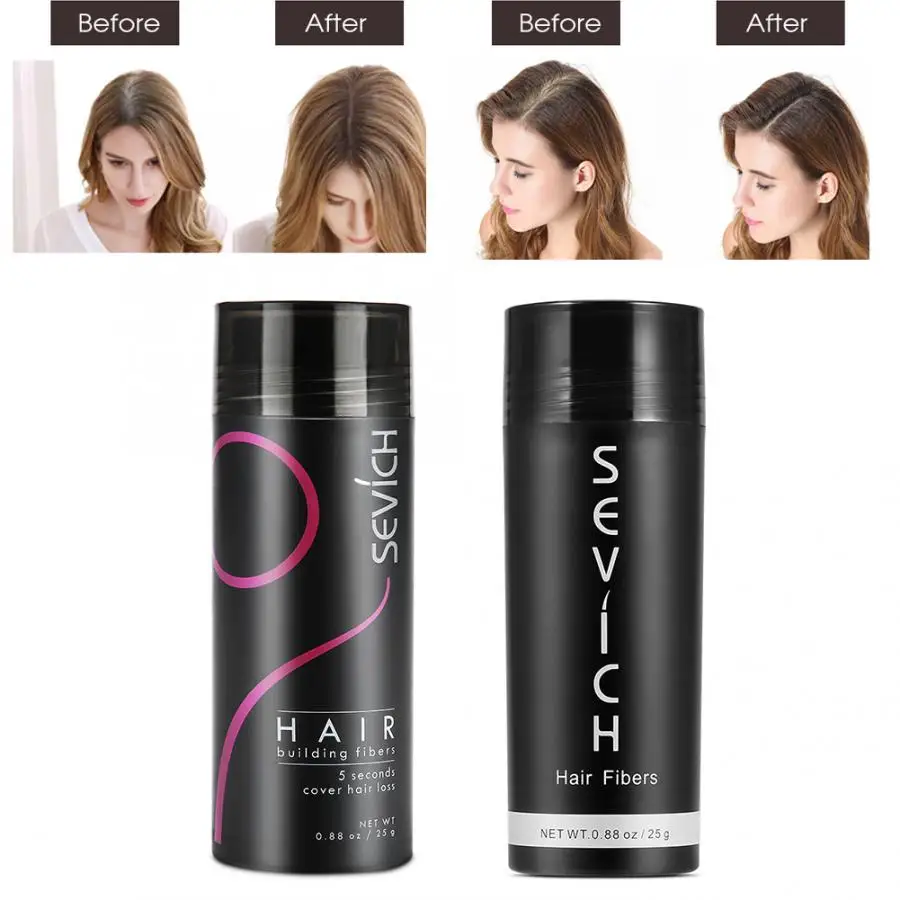 

4 Colors 25g Hair Building Fiber Hair Thickener Powder Hair Loss Solution Concealer Hair Fuller Denser