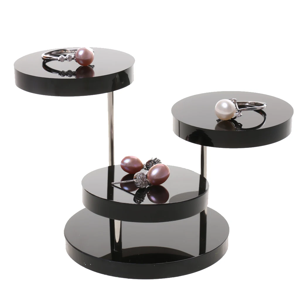 Jewelry Rack Bracelet Ring Stand Organizer Holder Display Round Acrylic Tray Brooch Pins Necklace Bracelet Jewelry Packaging 