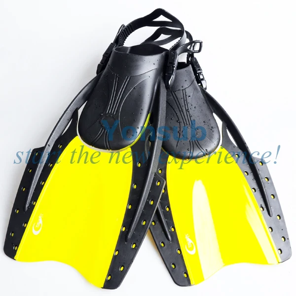 diving Flippers adjustable Short Fins Submersible Snorkeling Light Fins