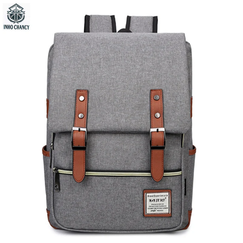 

INHO CHANCY Preppy Style Unsex Backpack Oxford Casual Rucksacks Travel Bag Laptop Bags Famous Brands Mochilas Escolar Feminina