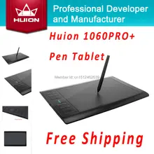 Huion 1060 PRO+ Digital Tablets Signature Tablets Animation Drawing Tablet Boards Graphic Drawing Tablets With 4G SD Card Black