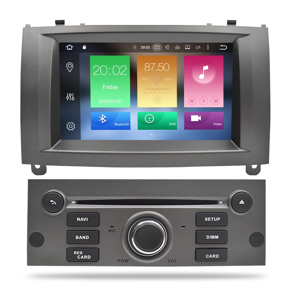 best gps navigation for car Newest Brand Android 10.0 Car DVD Player GPS Glonass Navigation for Peugeot 407 2004-2010 4GB RAM Multimedia Radio Stereos gps device for car