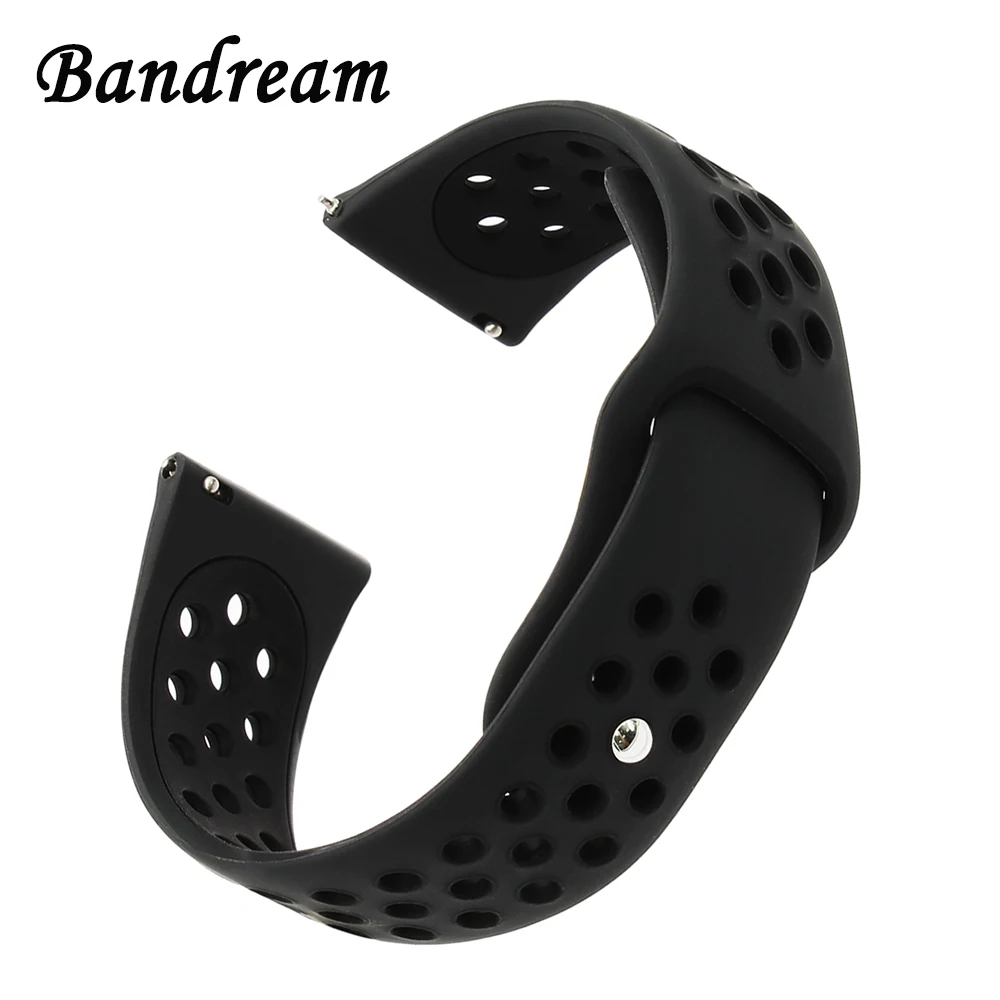 

20mm Double Color Silicone Rubber Watchband for Samsung Gear Sport Gear S2 Classic R732 R735 Watch Band Quick Release Strap Belt