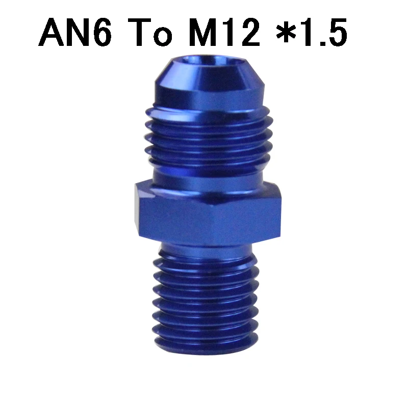 Штыревой AN6 до 1/2 NPT 1/4 NPT 3/8NPT M10* 1,5 M20* 1,5 прямой адаптер, фитинг для автоматического шланга, фитинг для мужского масляного охладителя - Цвет: SL816-06-123-011