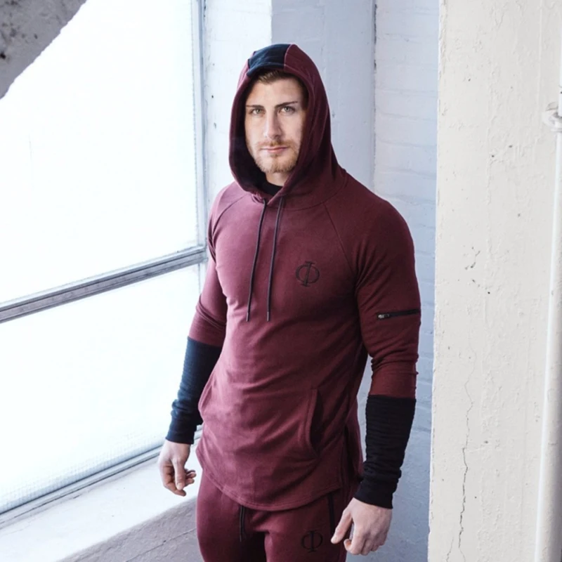 Jogging Gyms Clothing Hoodies Men Long Sleeve Fitness Bodybuilding