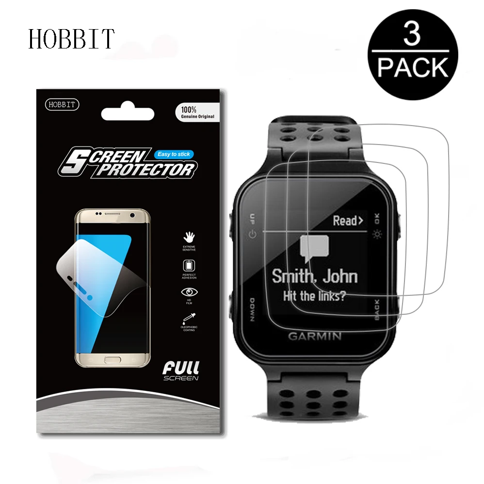 

3Pack For Garmin Approach S20 GPS Smart Watch Film Anti-shock 5H Nano Explosion-proof Screen Protector Guard Shield Cover Film