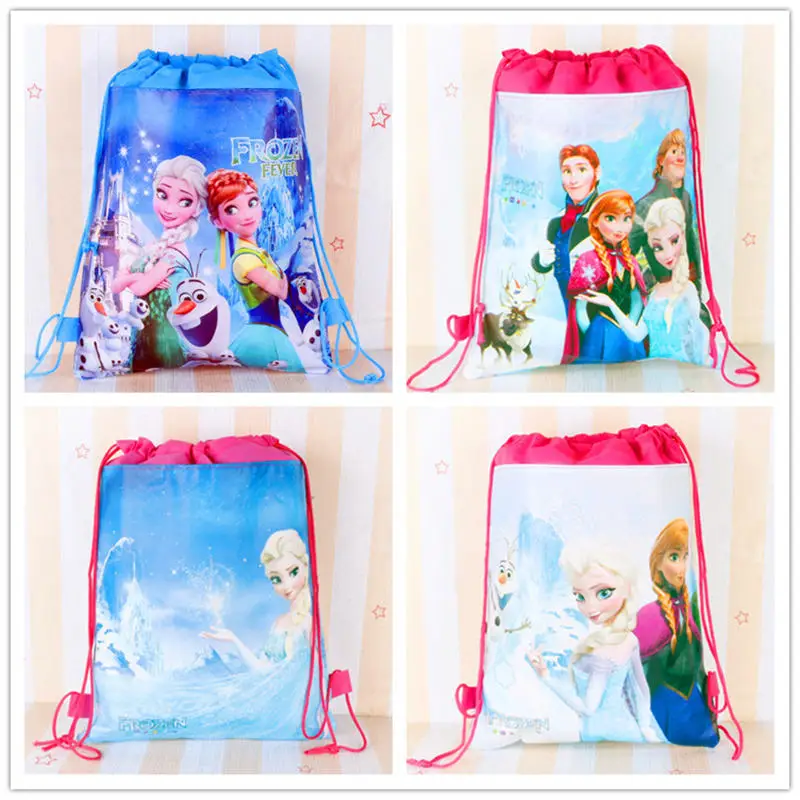 Disney cartoon children Frozen bag storage girl boy birthday gift pocket kid Swimming package cosmetic doll