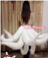 2016 Lol LOL De Ahri Cosplay Disfraces Sexy Fox Tail Dinastía de Nueve Colas de Ahri Adulto Mujeres Animado de Halloween Carnaval Cosplay