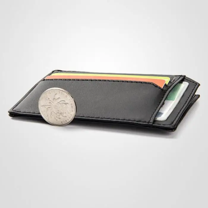 Мужской короткий кошелек из искусственной кожи держатель для карт тонкий кошелек карман для монет Повседневный Кошелек Новинка