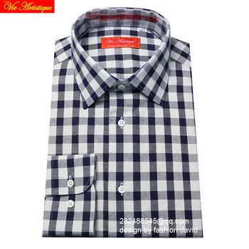 high quality plaid shirt men/women's casual cotton dress shirts long sleeves slim fit tailored plus size navy white checked VA
high quality plaid shirt men/women's casual cotton dress shirts long sleeves slim fit tailored plus size navy white checked VA