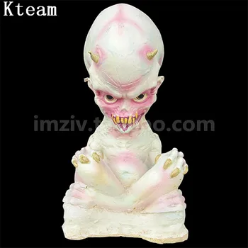 

Halloween Decoration Scary Bloody Alien Baby Prank Toy Nail Through Head Horror Halloween Props April Fools' Day Cosplay Ghost