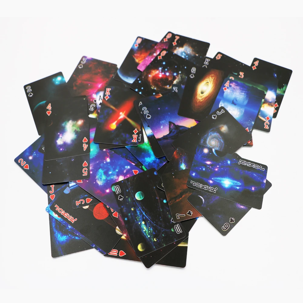 Звездный космический покер креативный карточный скраб ПВХ игральные карты