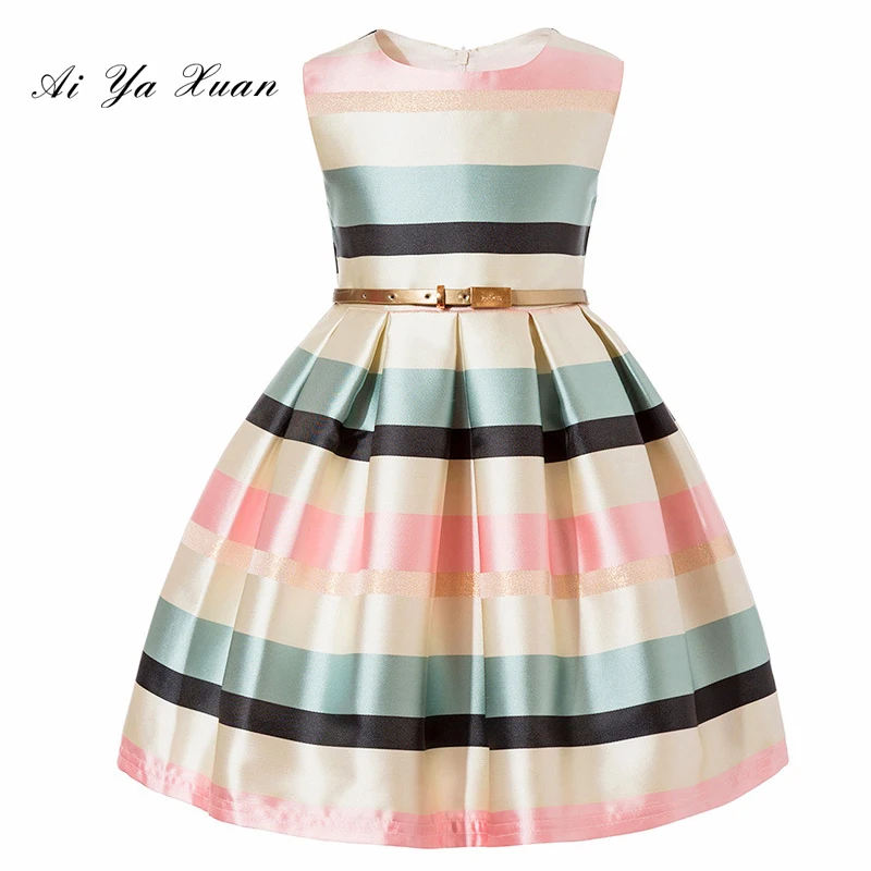 AiYaxuan Princess Classic stripes Aurora Girl Dress Kids Cosplay Halloween Costumes For Girls Tulle Party | Детская одежда и обувь