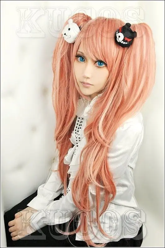 Женский костюм для косплея Danganronpa Dangan Ronpa с париком черный и белый медведь|cosplay