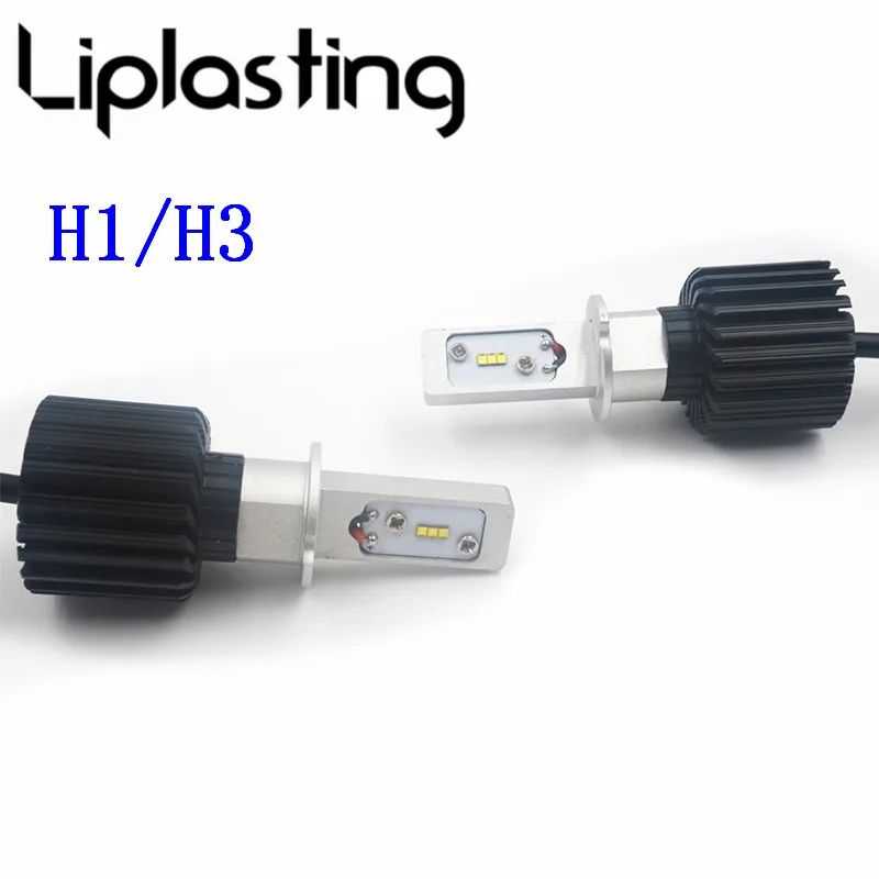 

Liplasting 2pcs H1/H3 Led Headlight Fog Front Light 80w 6000K White Light Bulbs for Honda BMW