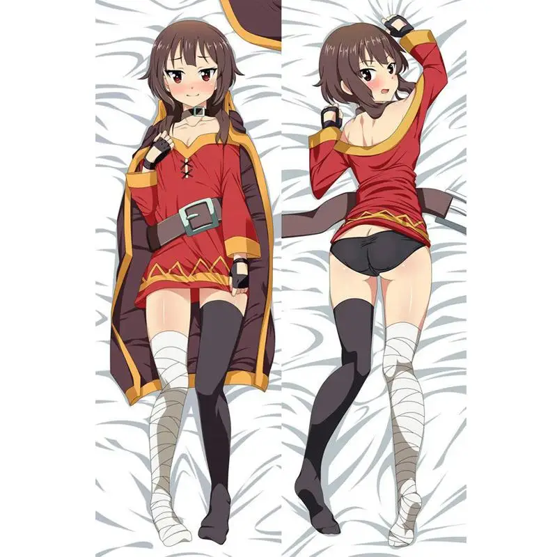 Декоративная новая японская сексуальная девушка аниме KonoSuba Megumin Throw Otaku Dakimakura подарки постельные принадлежности длинная подушка для объятий чехол 150x50 см