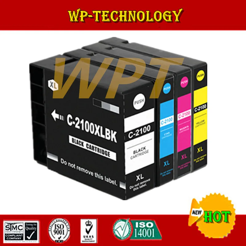 4x совместимый чернильный картридж для PGI2100 PGI-2100 костюм принтера Canon MAXIFY Ib4010 MB5310 |