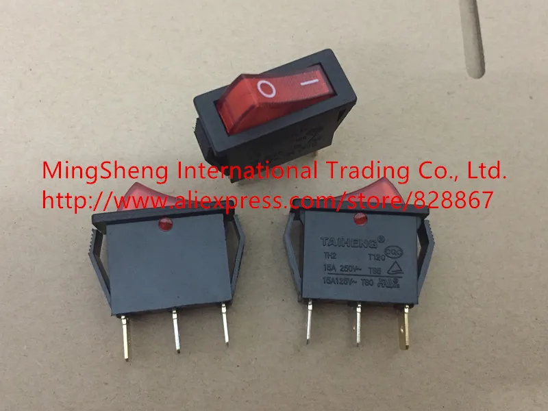 

Original new 100% Switch TAIHENG import ship rocker switch gear tripod switch T85/55 15A/250V