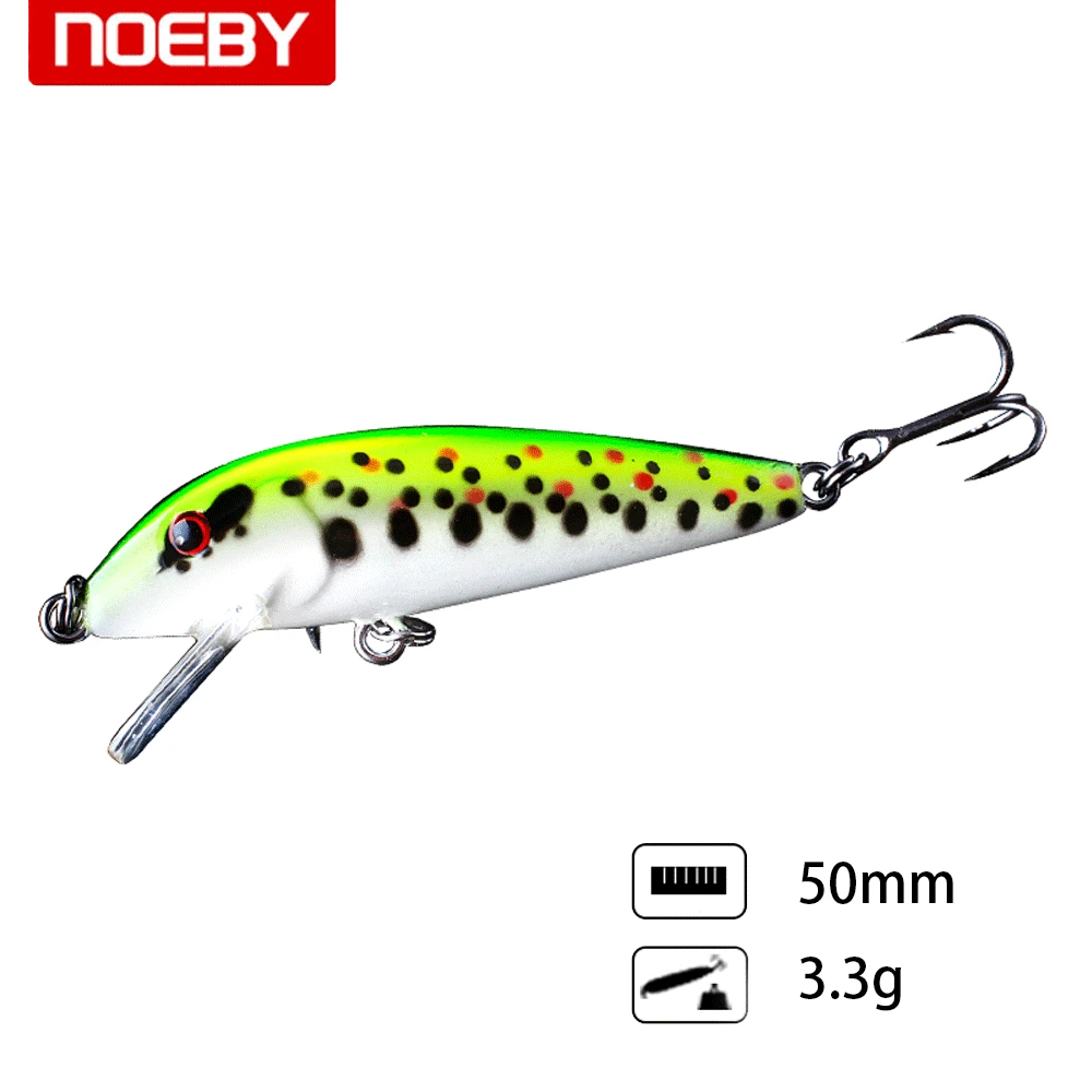 NOEBY Floating Minnow ABS Lure Bass Pike Walleye Trout Plastic Fishing