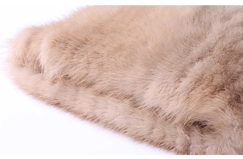 Winter hats Real Mink Fur Fat For Women Knitted Natual fur Beanies Female Thick Warm With Hat Fox Fur Pompom RC1349 (3)