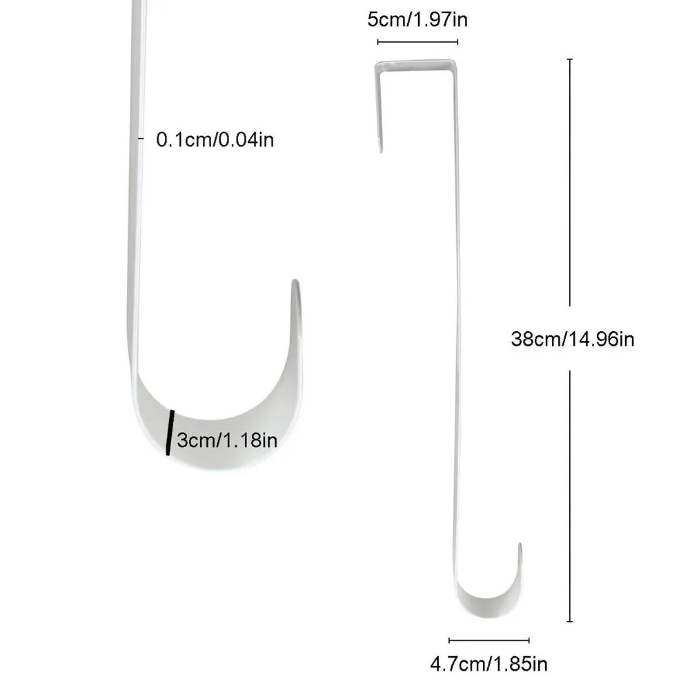 

Premium Over The Door Metal Wreath Hanger Wreath Hook Party Home Decoration 10.2