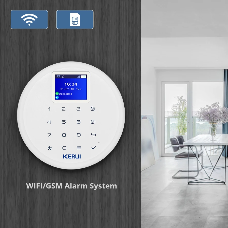 KERUI W17 GSM Wi Fi Беспроводные 433 МГц системы сигнализации домашняя охранная