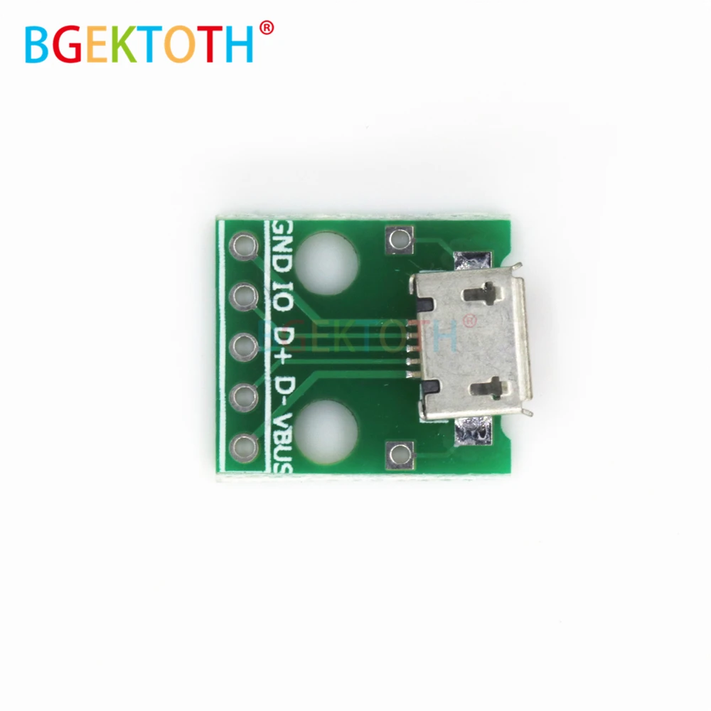 1 шт. микро USB DIP адаптер 5pin Разъем конвертер печатной платы типа в|Детали и
