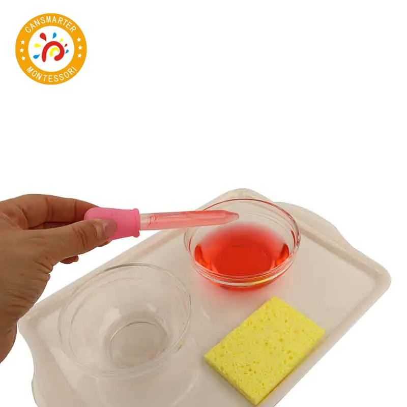  Montessori Material Operating Dropper Activity Daily Life Children Toy Teaching Aids Tray Classific - 4000028112476