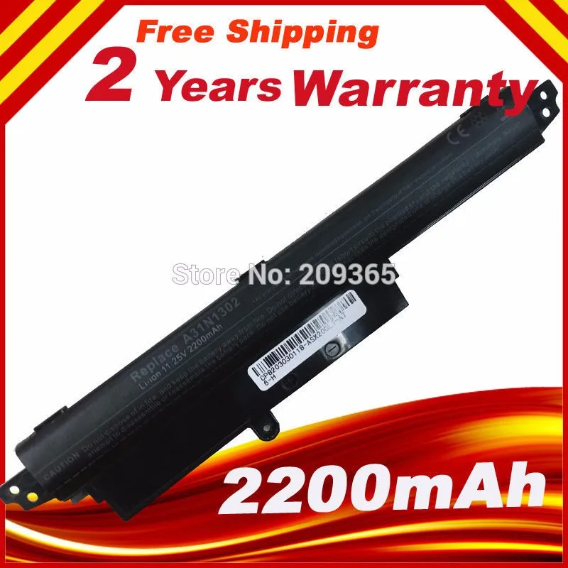100% New 33wh 11.25v Laptop battery For ASUS VIVOBOOK X200CA F200CA A31N1302 A31LM9H battery
