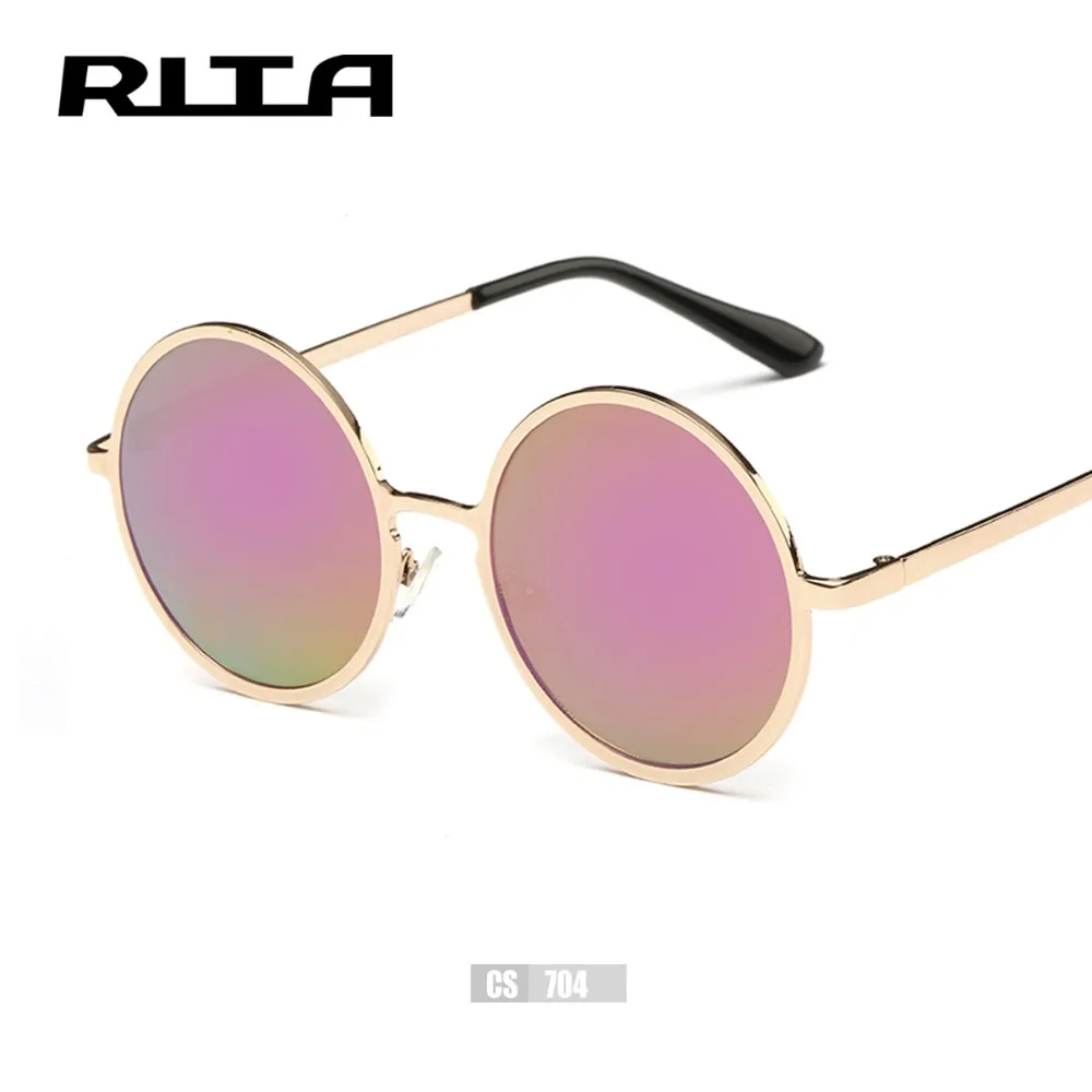 ROSE Gold John Lennon Stile Occhiali Da Sole Rotondi RETRO Adulti Uomo Donna Occhiali UK