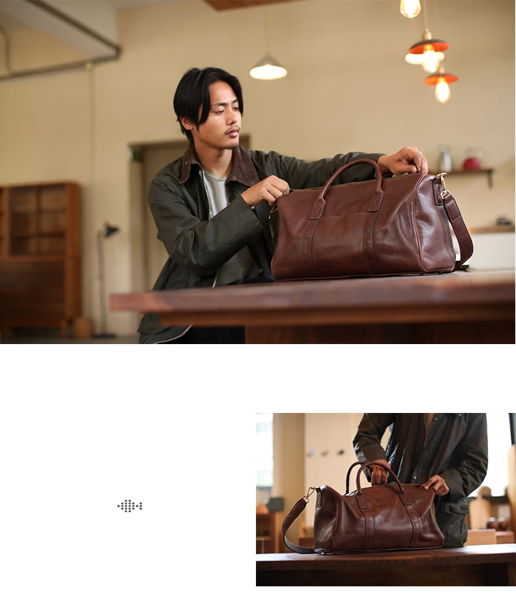 LANSPACE мужская кожаная дорожная сумка модная кожаная сумка для багажа модная сумка большого размера