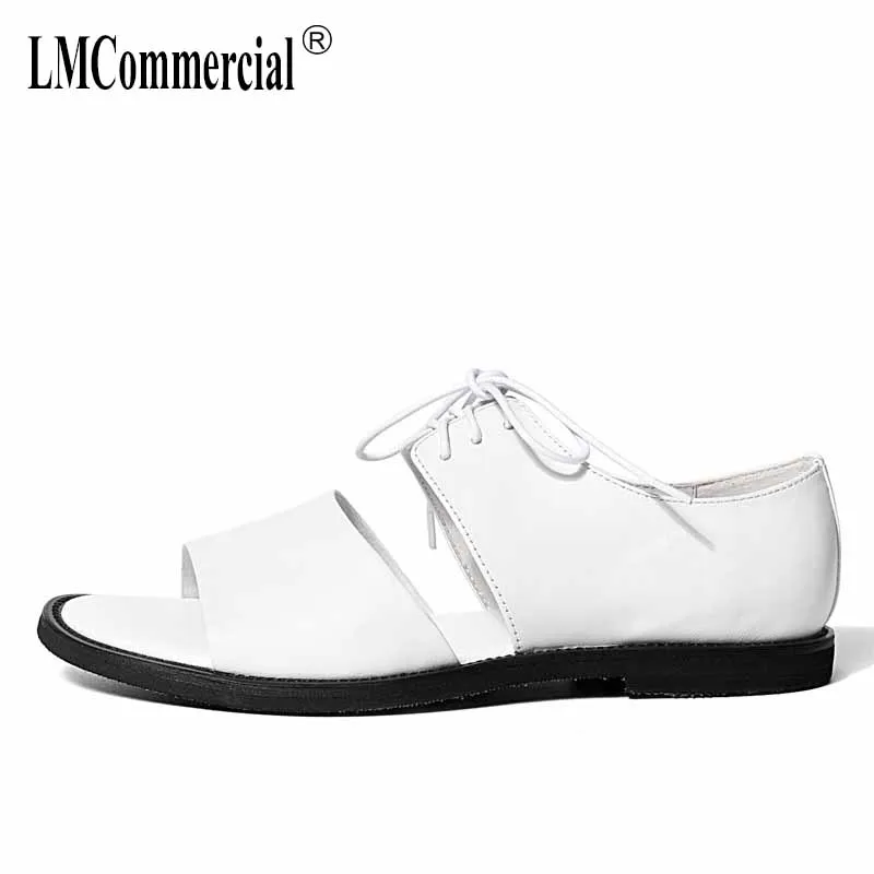 

all-match cowhide Genuine leather mens Roma sandals Sneakers Men Slippers Flip Flops casual Shoes beach outdoor anti-skid summer
