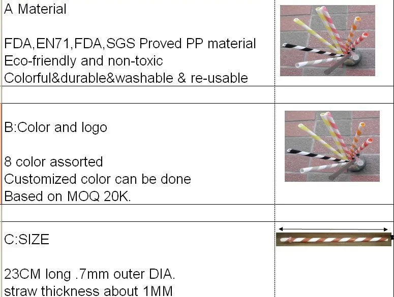 Лидер продаж многоразовые биологически distored Цвет напитков в пластиковые полосатый питьевой Соломинки(100 шт./лот