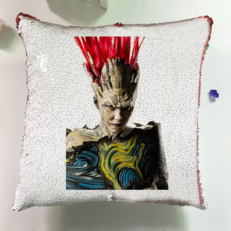 Fashion Movie Cushions Home Decor Couch Pillows Reversible Sequin Pillowcase Glitter Seat Horror Cushion Cover Sofa J050 (14)