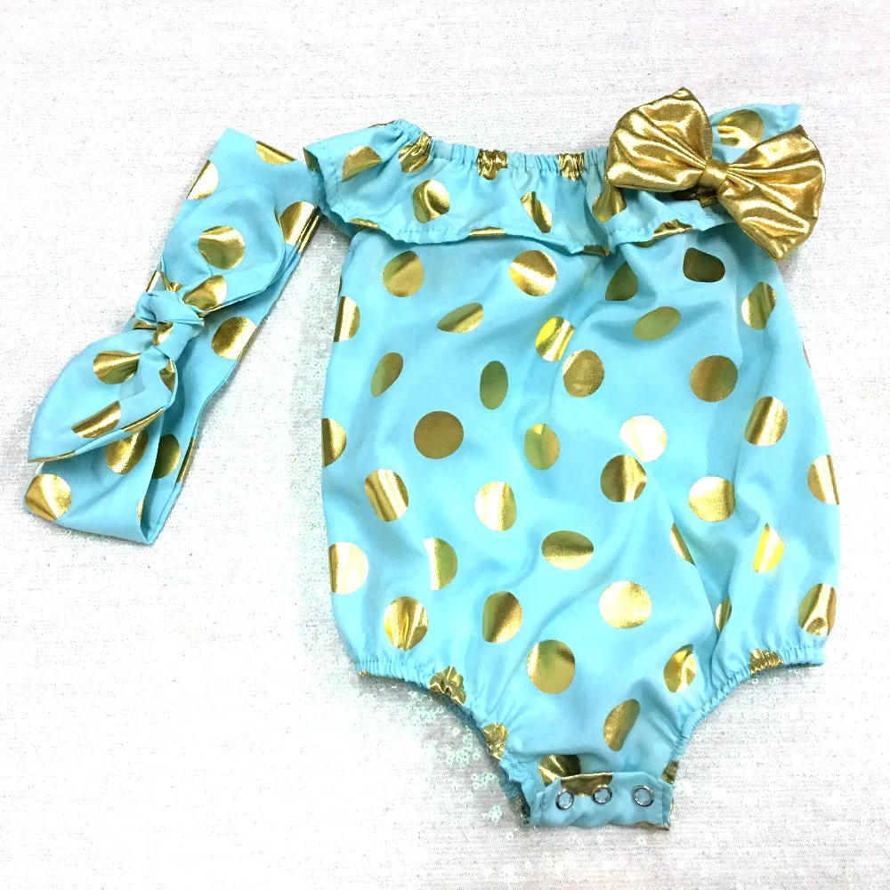 Baby Romper Polka Dots Girls Swimwear Swimsuit Princess Sweet Ruffle