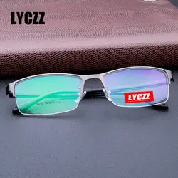 LYCZZ бизнесменов удобные зрелище рамки поддельные очки ясно близорукость очки для мужчин и женщин оптический 2019 Новый